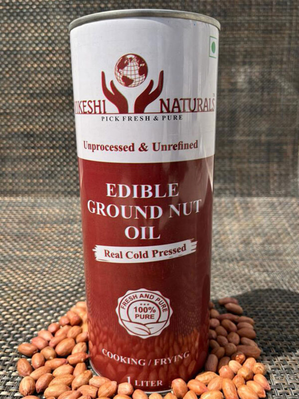 Pea Nut | Moong Fali | Groundnut Oil Can (1 L)