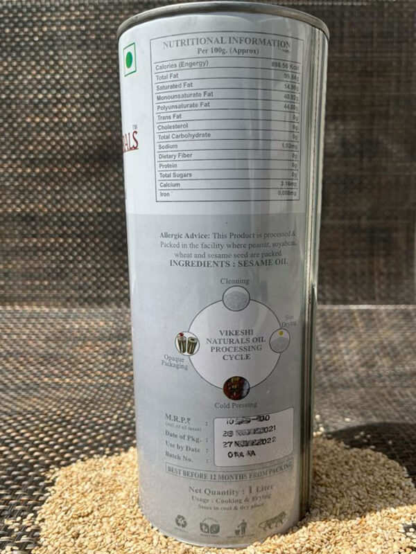 Til | Tilli | Sesame Oil Can  (1 L)